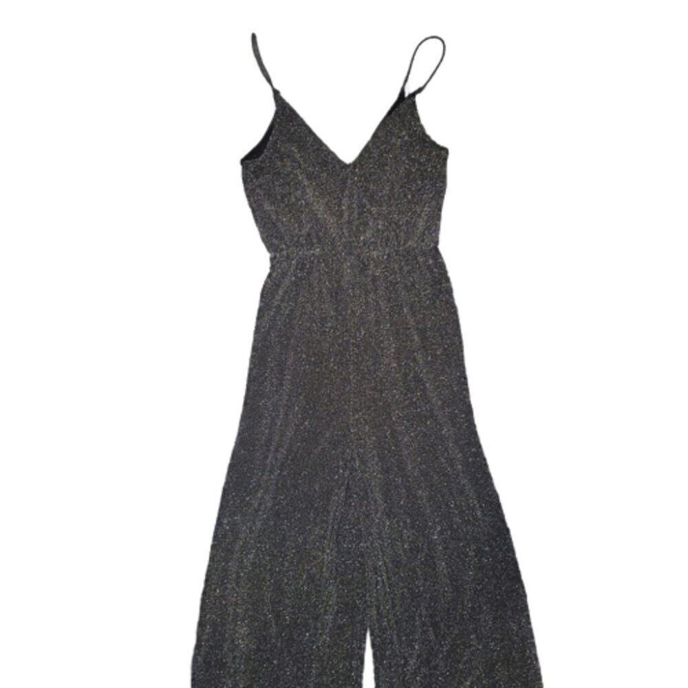 H&M Glittery Jumpsuit - Black/glittery - Sm || EUC